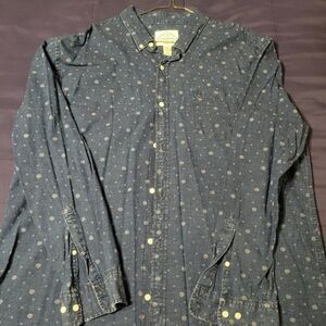 MENS XXL ST JOHN'S BAY CASUAL BUTTON DOWN SHIRT